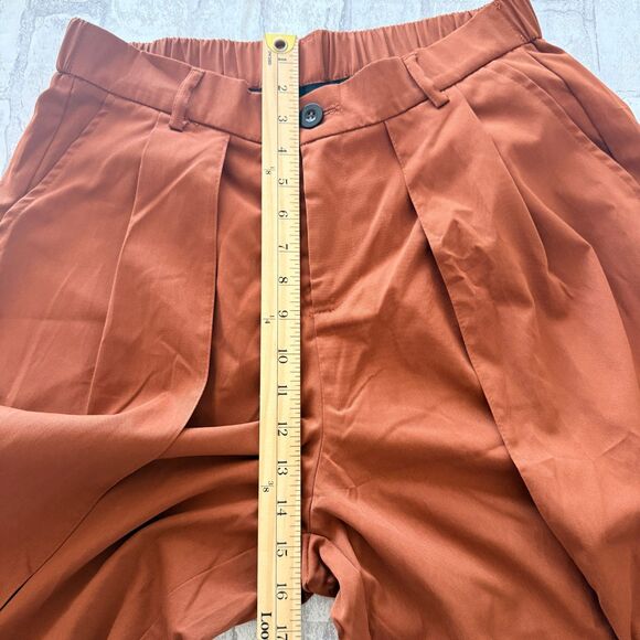 Manfinity Muted Orange Wide Leg Skirt Pants Mens Flowy Drape Avant Garde Look M - Picture 8 of 10